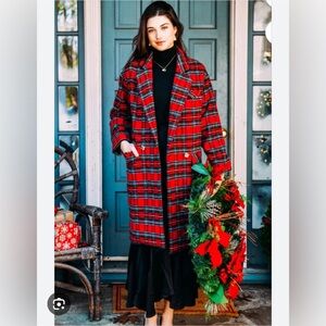 Kiel James Patrick oversized plaid coat ❤️